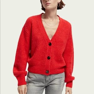Scotch and Soda - Fuzzy Sleeved Cardigan